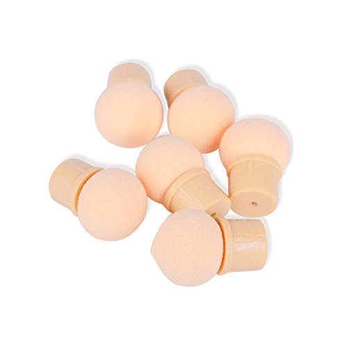 OurLeeme Cepillos para uñas, Nail Art Esponja Cepillo Cabeza 6 UNIDS Reutilizable Nail Art UV Gel Blooming Dotting Pintura Cepillo Esponja Cabezas de repuesto