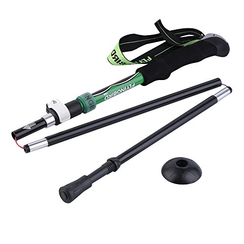 Outad Bastones de Senderismo Trekking Esquí Ligeros y Plegables 35Cm de Longitud (2 Unidades)