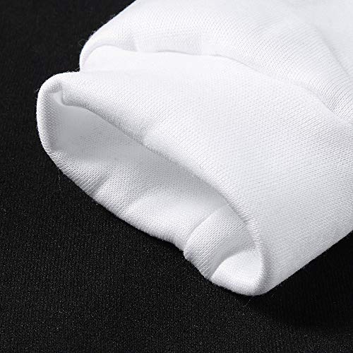 Overdose Sudadera Hombres Patchwork Slim Fit Hoodie OtoñO Moda Outwear Nueva Blusa Adolescente Top 2018 Sudadera (Small, N-Negro)