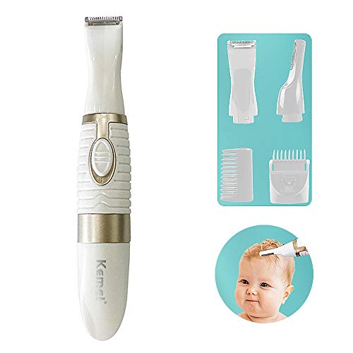 OWUV Set de Recortadora de Pelo Bebé, Cortadora de Cabello Infantil, Cortapelos eléctrico Profesional, Recortadora de Cejas, Pelo de Pierna Adulto/niño/Mujer, bajo Ruido 55dB
