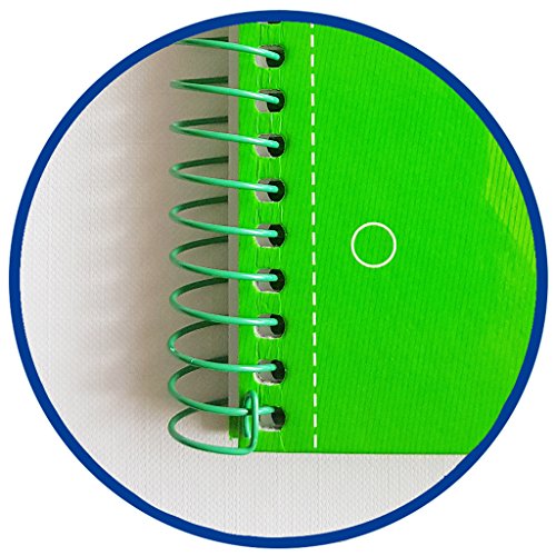 Oxford 400053289 Classic - Cuadernos Espiral, spiral microperforado de tapa extradura, 80 hojas, colores surtidos, tamaño A5 - paquete de 5