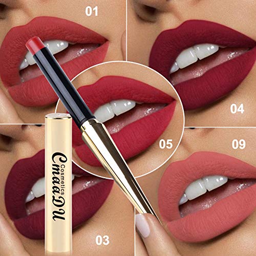Oyalaiy Mate Rojo Lápiz Labial Durable Impermeable Antiadherente Cosmética Velvet Cup