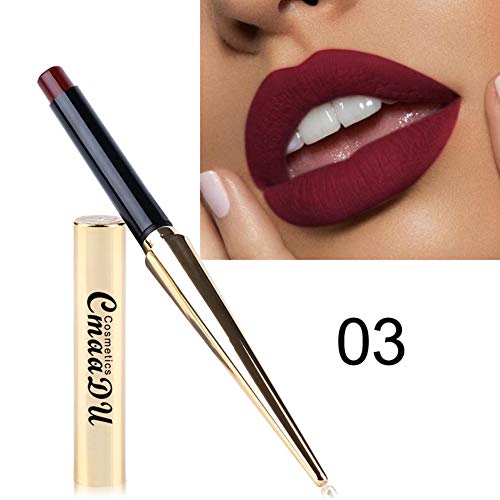 Oyalaiy Mate Rojo Lápiz Labial Durable Impermeable Antiadherente Cosmética Velvet Cup