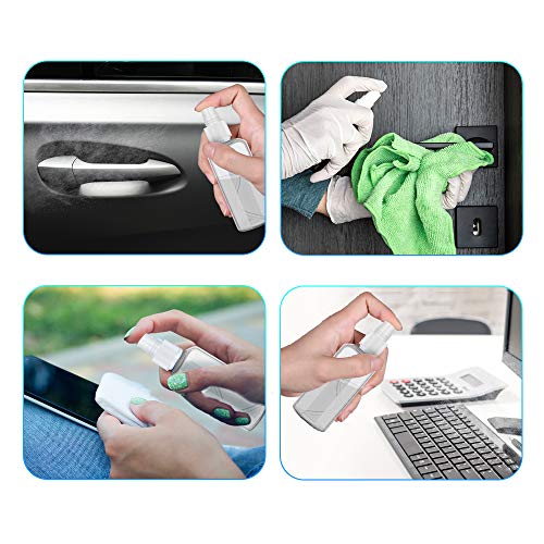 Oziral Bote Spray Pulverizador, Botes Viaje Pulverizador Transparente Set Plástico Botella Vacía de Spray para Perfumes, Cosméticos, agua y otros líquidos - 10 Piezas (100ml)