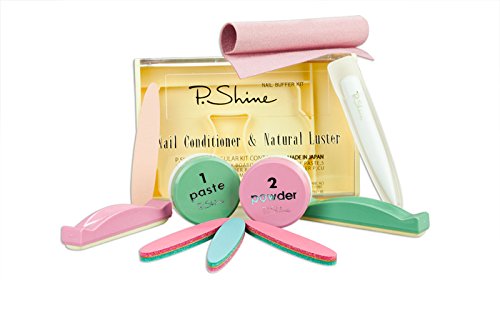 P-SHINE - Kit de manicura japonesa profesional para uñas, tratamiento de reparación de platos de uñas, incluye instrucciones para uñas dañadas