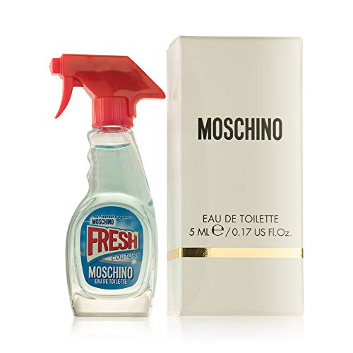 Pack 24 perfumes miniaturas originales de mujer como detalles para bodas colonias Moschino Fresh Eau de toilette 5 ml. personalizados para regalar invitados primera comunión y bautizo