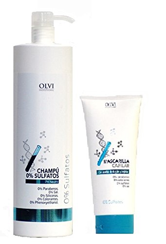 Pack Champu 0% Sulfatos 1000ml + Mascarilla 0% Sulfatos 200 ml