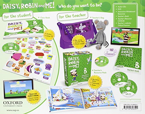 Pack Daisy, Robin & Me! Level B. Class Book (Green Color) (Daisy, Robin and Me!) - 9780194806534