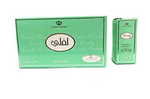 Pack de 12 Musc Perfume Al Rehab Lovely 3ml 100% Aceite