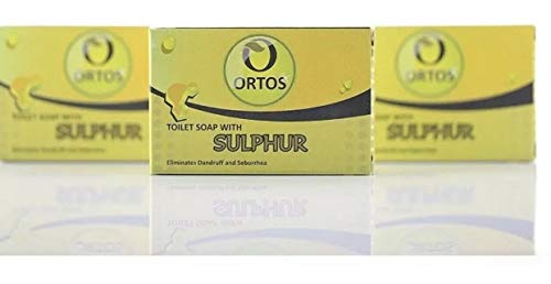 [Pack de 3 x 100 g] jabón de azufre 10% | 10% Sulfur Soap Cleansing Bar 3 x100 g