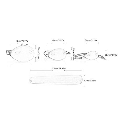 Pack de 4 Yoni Huevos Rosa Cuarzo, Perforado, con unwaxed Cadena, Piedra para Las Mujeres de Masaje para Fortalecer los músculos pélvicos