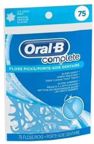 Pack de 75 aplicadores de hilo dental Oral-B, sabor menta