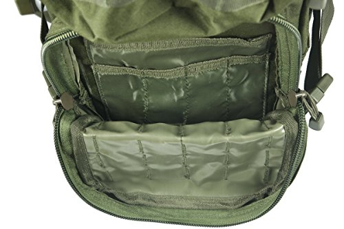 Pack de asalto MOLLE táctico con mochila de patrulla 36L, Verde oliva