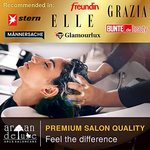 Pack de regalo Argan Deluxe para mujeres – Caja para un lujoso cuidado del cabello con aceite de argán con calidad de peluquería – Regalo de belleza ideal para cumpleaños y para el día de la madre.