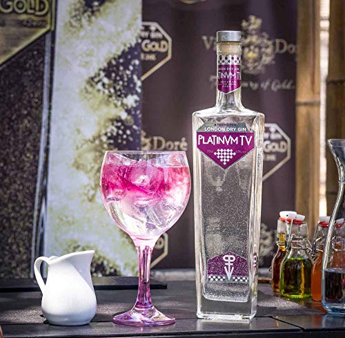 Pack London Dry Gin Platinvm con Plata y dos copas 70cl.