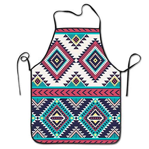 Pag Crane Delantal para Hombre Mujer Tribal a Rayas sin Costuras. Fondo de Vector geométrico Azteca