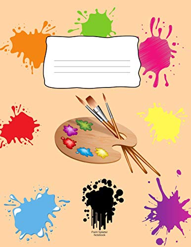 Paint Splatter Notebook
