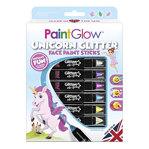 Paintglow - Unicorn Glitter Face Paint Stick - 1 boxset