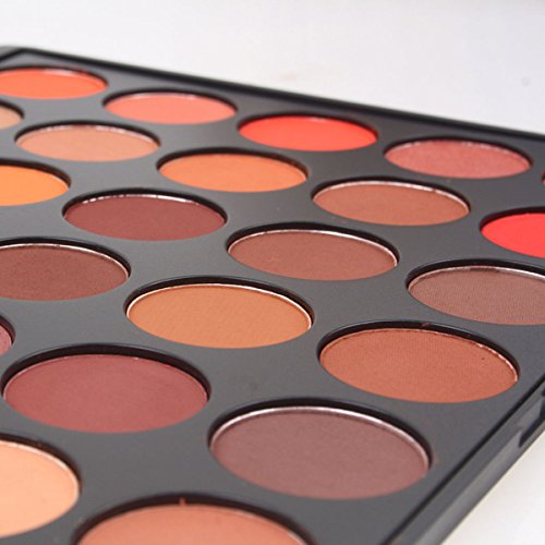 Paleta de sombra de ojos de 35 colores, mate, cálido, pigmentado