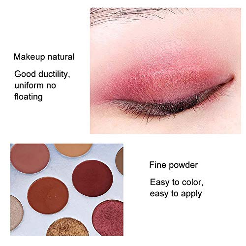 Paleta de sombras de ojos, 17 colores Paleta de sombras de ojos mate Sombra de ojos Maquillaje profesional Comestic Tool