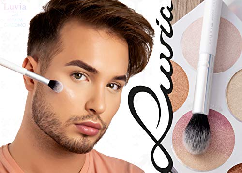 Paleta iluminadora Vegan, Prime Glow Kit incluye pincel iluminador, maquillaje de boysin, diseño de Maxim Giacomo & Luvia Cosmetics