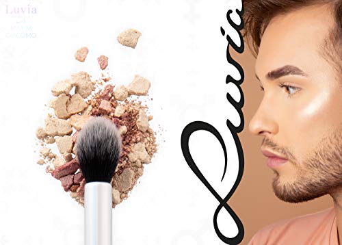 Paleta iluminadora Vegan, Prime Glow Kit incluye pincel iluminador, maquillaje de boysin, diseño de Maxim Giacomo & Luvia Cosmetics