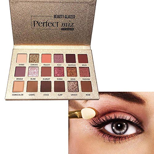 Paleta Profesional De Sombra 18 Colores Sombra De Ojos Powder Make Up Waterproof