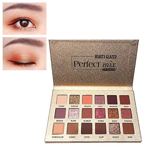 Paleta Profesional De Sombra 18 Colores Sombra De Ojos Powder Make Up Waterproof
