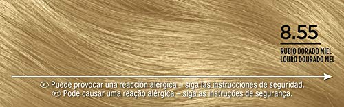 Palette Intense Cream Coloration Intensive Coloración del Cabello 8.55 Rubio Dorado Miel - Pack de 3