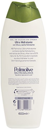 Palmolive - Gel de ducha en crema - Ultra hidratante con oliva y leche - 600 ml