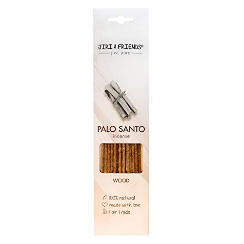 Palo Santo - Varillas de incienso de madera santo de Jiri and Friends, 100 % natural, 15 unidades