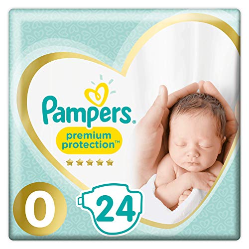 Pampers 81701245 pañal desechable Niño/niña Bebé prematuro 24 pieza(s) - Pañales desechables (Niño/niña, Bebé prematuro, Tape diaper, 3 kg, 364,8 g, 381,1 g)