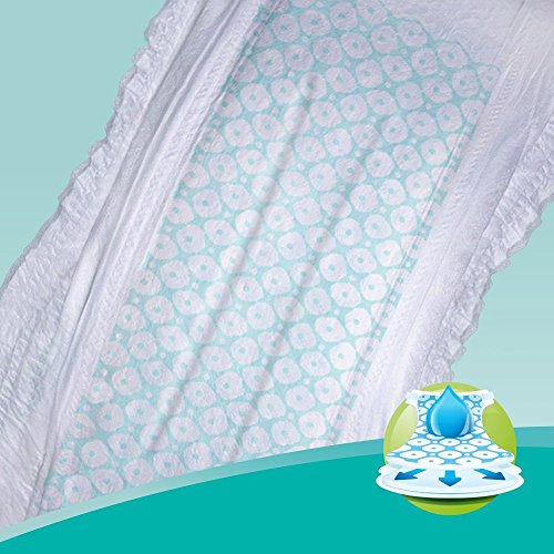 Pampers Baby-Dry tamaño 4+, 41 pañales, 10-15 kg, paquete esencial, canales de aire para una sequedad transpirable durante la noche
