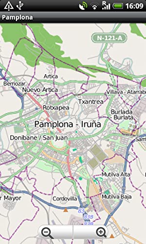 Pamplona-Irunja Street Map