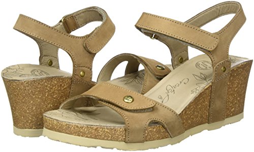 Panama Jack Julia Basics, Sandalia con Pulsera para Mujer, Gris (Taupe B3), 39 EU