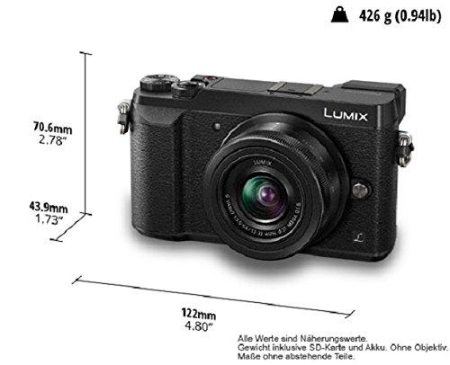 Panasonic Lumix DMC-GX80 - Cámara Digital (12-32 mm, 16 MP, 4/3" Live Mos 4592 x 3448 Pixeles), Color Negro - [Versión importada]