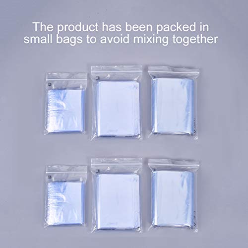 PandaHall 600 Unidades de 3 tamaños Transparentes retráctiles Bolsas de Envoltura termorretráctiles para Envolver Bombas de baño, Regalos pequeños, jabones de Regalo caseros y Botellas de Maquillaje