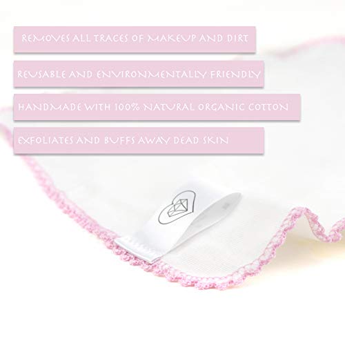 Paños de muselina de algodón suave para exfoliación y eliminación de maquillaje, paquete múltiple de paños suaves de muselina, hechos de algodón orgánico
