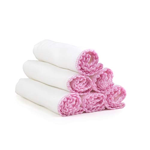 Paños de muselina de algodón suave para exfoliación y eliminación de maquillaje, paquete múltiple de paños suaves de muselina, hechos de algodón orgánico