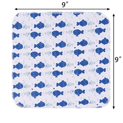 Paños para bebés, Paño de baño extra suave y ultra absorbente, Grandes regalos para recién nacidos y bebés, Paquete de 24, Ballena