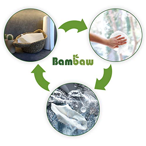 Paños reutilizables | Rollo de cocina ecológico | Multiusos | Resistente y absorbente | Bayetas ecológicas | Secado rápido y antibacteriano | Bambaw
