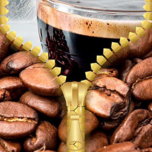 Pantalla de café de la cremallera de bloqueo