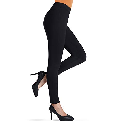 Pantalones de chándal para mujer de Bamans, de cintura alta, ajustados, color negro Negro XL
