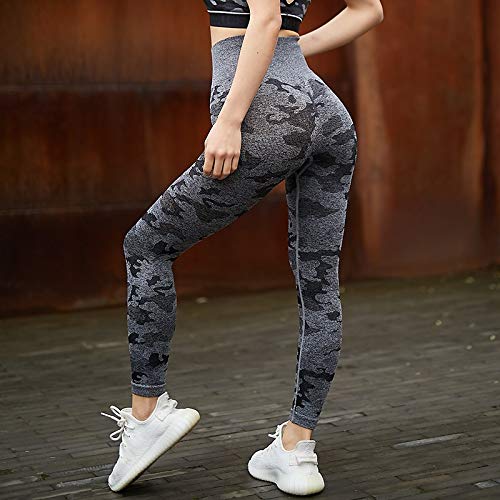 Pantalones De Yoga Para Mujer Pantalones Leggings gimnasio Deportes de deporte Yoga elástico apretado femenino de la aptitud Leggins Medias de compresión Operando mujeres Camo pantalones chicas Pantal