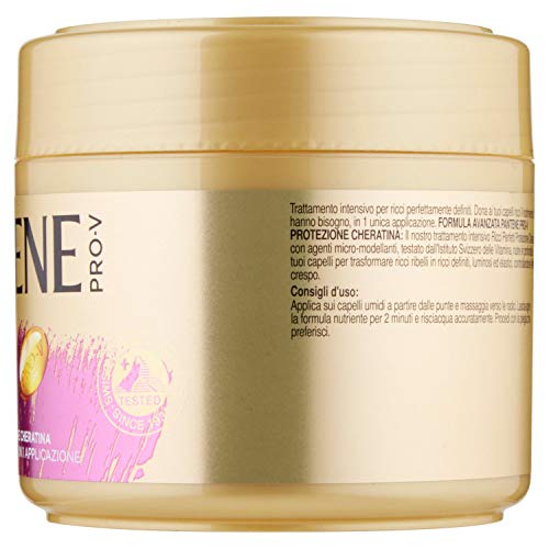 Pantene Pro-V - Máscara para el cabello, protección de queratina rizados perfectos, hasta 72 h de rizos definidos, 300 ml