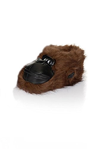 Pantuflas divertidas para hombre, con diseño de garra, animal, oso, ideal para regalo, color Marrón, talla 41/42 EU
