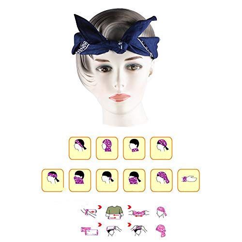 Pañuelo blanco y negro, plantas de hinojo abstractas con semillas, monocromo ornamento de condimento de jardín, pañuelo unisex impreso y pañuelo de corbata con pañuelo, venda blanca y negra.