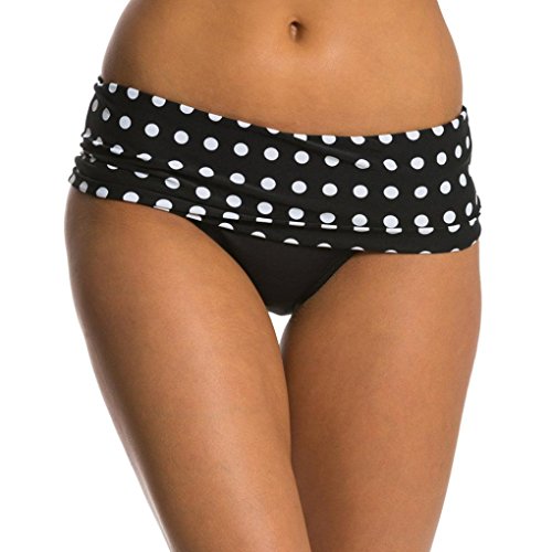 PAOLIAN Trajes de baño de Dos Piezas Bikini Sexy Mujer Verano 2018 Ropa de Playa Bañador Impreso Punto Tankinis Push up Camisolas y Pareos Shorts señora Swimsuit Talla Grande (M, Negro)