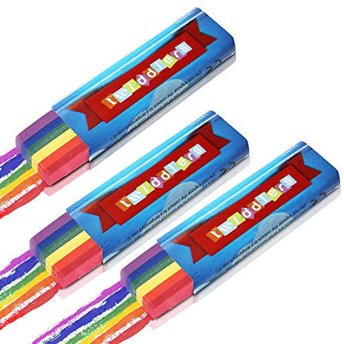 Paquete de 3 - Cepillo con forma de arco iris para pintura facial y corporal, ideal para eventos de fiestas, desfiles y festivales de orgullo gay y lésbico. Fácil de usar y lavar.