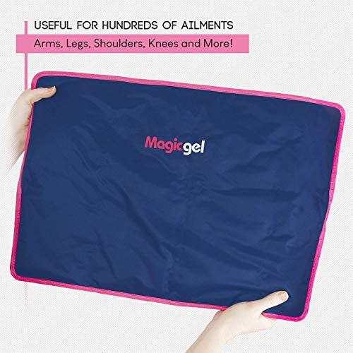 Paquete de hielo extra grande para las lesiones. Cubre toda la espalda, caderas, cuello y columna. Reutilizable y flexible directamente del congelador. Es de Magic Gel
